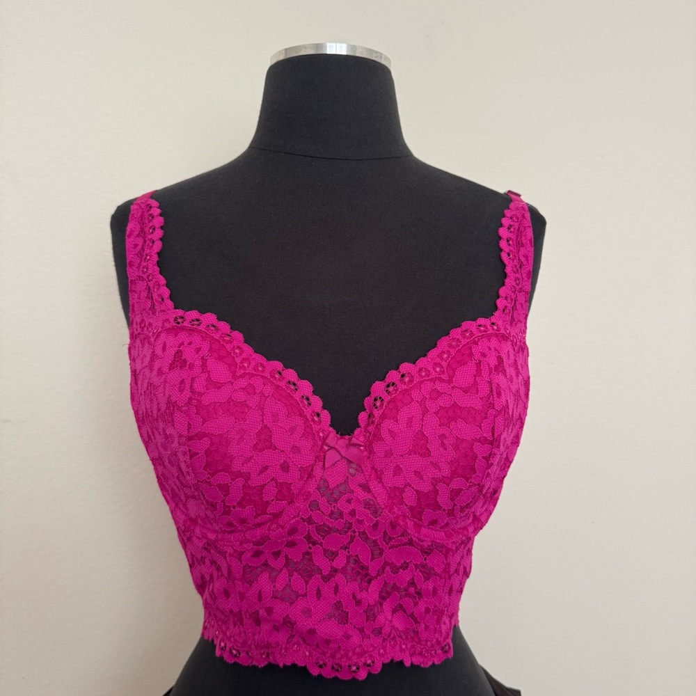 Victoria’s Secret Pink Lace Bralette Size 34D